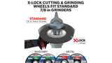 Bosch BOS-CWX1M450 4.5in  X-LOCK Arbor Type 1A (ISO 41) 24 Grit Masonry Cutting Abrasive Wheel