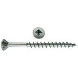 Fasteners and Fittings FF-8125SWSBLRFR 8X1 1/4 Flat SQ Socket Particleboard Screws