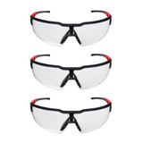 Milwaukee MIL-48-73-2052 3pk Safety Glasses - Anti-Scratch Lenses CLEAR A/S