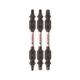 Bosch BOS-ITDESQV2503 3 PC. Impact Tough 2.5 In. Square Double-Ended Bit Set