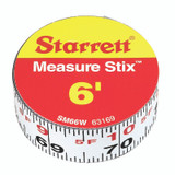 Starrett STAR-SM66W 6'' X 3/4"  Imperial L-R Adhesive Rule