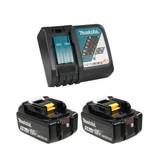 Makita MAK-T-03844 18V Rapid Charger Kit with Two 5.0 Ah Batteries