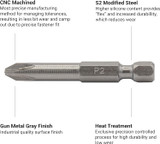 Vega Industries VEGA-1150P2R2BT-DB3 6in P2 / R2 Double End Power Bit (3pc)