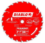 Diablo FRE-D0724DVPX 7-1/4in X 24T Demo Framing Saw Blade (2pk)