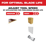 Milwaukee MIL-49-25-113X 1-3/8 HCS Japanese Multi Tool Blade