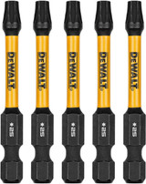 DEWALT DEW-DWAF2TX25IR5 Flextorq 2.25in Bits For T25 5 Pieces