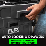 FLEX FL-FS1105 STACK PACK - 3-Drawer Tool Box