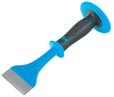 OX Tools OX-P092103 3in Floor/Brick Chisel With Rubber Overmolded Hand Guard