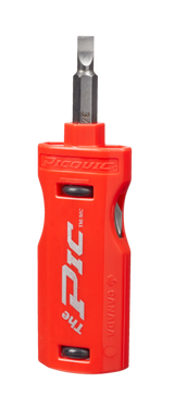 PicQuic PIQ-21001 The Pic 3-Piece Multi-Bit Screwdriver Set - Red
