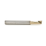 Amana AMA-51480-Z CNC 1/4in Dia Solid Carbide Spiral O Flute Aluminum Cutting Up Cut ZrN Coated Router Bit