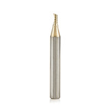 Amana AMA-51474-Z CNC 1/8in Dia Solid Carbide Spiral O Flute Aluminum Cutting Up-Cut ZrN Coated Router Bit