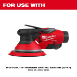 Milwaukee MIL-49-36-2584 6in Hook And Loop Sander Backing Pad Firm