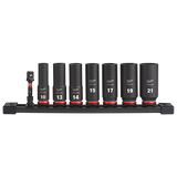 Milwaukee MIL-49-66-7021SHOCKWAVE Impact Duty 3/8in Drive Metric Deep 6 Point 8-Piece Socket Set