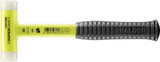 Halder HAL-3377-XX Supercraft Soft-Face Mallet With Break-Proof Steel Tube Handle Coated And Ergonomic Anti-Slip Grip Yellow Fluorescent