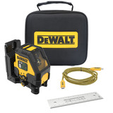 DEWALT DEW-DCLE14201GB USB Rechargeable Green Cross Line Laser Base Kit