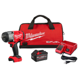 Milwaukee MIL-2967-21F M18 FUEL 1/2 Inch High Torque Impact Wrench with Friction Ring REDLITHIUM FORGE 6.0Ah Kit