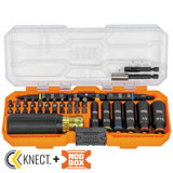 Klein Tools KLE-32502HD KNECT Impact-Rated Screwdriver and Socket Set with Case, 41-Piece