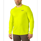 Milwaukee MIL-415HVXX WORKSKIN Lightweight Performance Long Sleeve Shirt - High Visibility