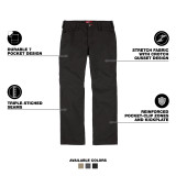 Milwaukee MIL-M650BXX Mens Everyday Work Pants - Black
