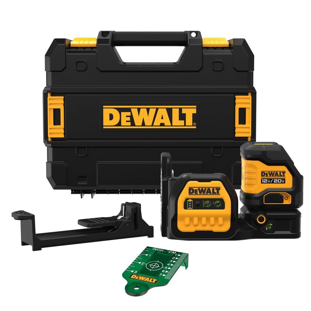 DEWALT DEW-DCLE34020GB 20V MAX Cordless Cross Line Green Laser