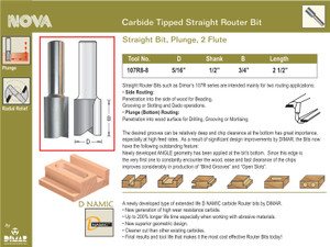Dimar DIM-107R8-8 Straight 2Fl 5/16 3
