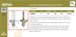 Dimar DIM-109R8-6 Round Over 1/4