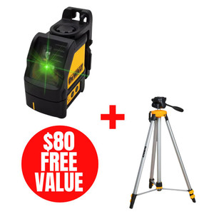 DEWALT DEW-DW088CG 2 Beam Green Self-Level Laser