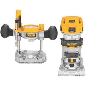DEWALT DEW-DWP611PK 1-1/4 HP Premium Plunge/Fixed Compact Router Combo