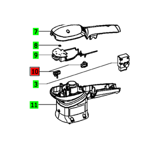 Festool FES-491363 Brush holder (Pair) 110V - ETS/ES 150