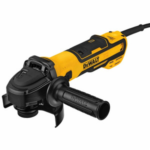 DeWALT DWE43231VS 5" Brushless Variable Speed Slide Switch Small Angle Grinder w/ Kickback Brake & Pipeline Cover