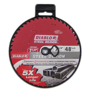 Freud FRE-D0748CF Diablo STEEL DEMON 7 1/4 inch 48 Teeth Metal and Stainless Steel Cutting Saw Blade CERMET II Carbide