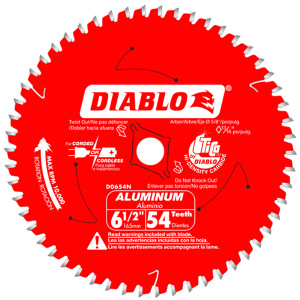 Freud FRE-D0654N Diablo 6-1/2" 54T Aluminum Cutting Saw Blade