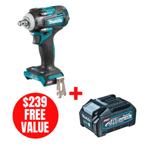 Makita MAK-TW004GZ XGT 40V MAX Li-Ion 1/2in Impact Wrench, Friction Ring Bare Tool