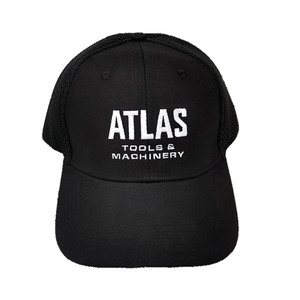 Atlas HAT-ATL-O/S Black Mesh Hat