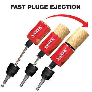 Diablo FRE-DHS11SLD 11pc Multi-Project Bi-Metal Hole Saw Set