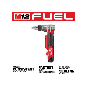 Milwaukee MIL-2532-22 M12 FUEL ProPEX Expander 2x CP2.0 Kit with 1/2 - 1in RAPID SEAL ProPEX Expander Heads