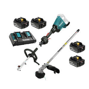 Makita MAK-DUX60PTM5X 18Vx2 LXT Split Shaft Line Trimmer 4x 5.0Ah Kit