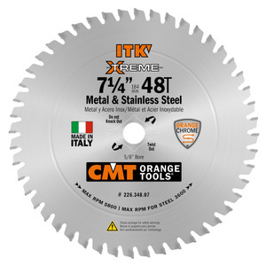CMT Orange Tools CMT-22634807 7-1/4" x 48T Ferrous Metal Blade