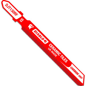 Diablo FRE-DJT130RF 3-1/4in Carbide Grit T-Shank Jig Saw Blade for Ceramic Tile and Glass