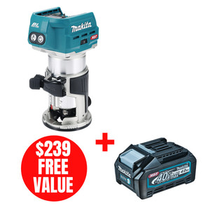 Makita MAK-RT001GZ01 40V MAX XGT Cordless Compact Router (Bare Tool)