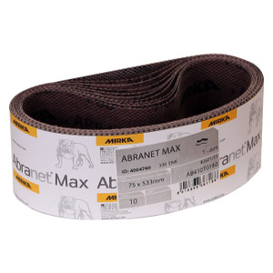 Mirka Abrasives MIR-AB-4-24-080T 4 x 24in 80G Portable Abrasive Belt 10pk