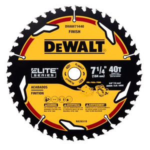 DEWALT DEW-DWAW71440 7-1/4in x 40T Elite Series Circular Saw Blades