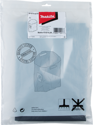 Makita MAK-W107418355 Plastic Disposal Bag For VC4210 5Pk