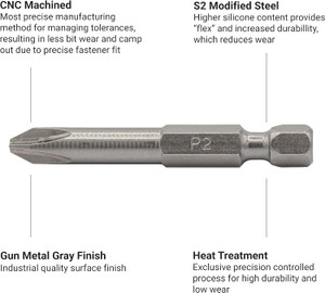 Vega Industries VEGA-1100P2R2BT-DB5 4in P2 / R2 Double End Power Bit (5pc)