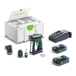 Festool FES-577619 Cordless Drill With C Handle C 18 HPC4.0 I-Set