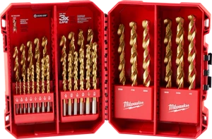 Milwaukee MIL-48-89-0012 Thunderbolt Titanium Drill Bit Set, 29-Piece 1/16in to 1/2in
