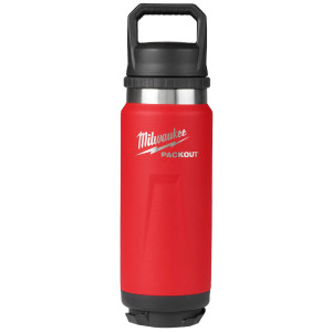 Milwaukee MIL-48-22-8396R PACKOUT 24oz Insulated Bottle with Chug Lid - Red