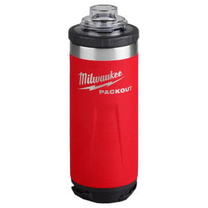 Milwaukee MIL-48-22-8382R PACKOUT 18oz Insulated Bottle with Chug Lid - Red
