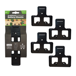 StealthMounts SM-BM-EG56-BLK-4 Battery Mounts for EGO Black 4Pk