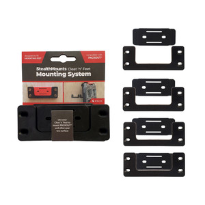 StealthMounts SM-OM-CLFT-BLK-4 Cleat 'n' Feet Mounting System For Milwaukee Packout Black 4pk